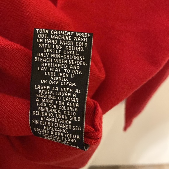 NWT Zac & Rachel Round Neck Lightweight Sweater in Red - Picture 8 of 10